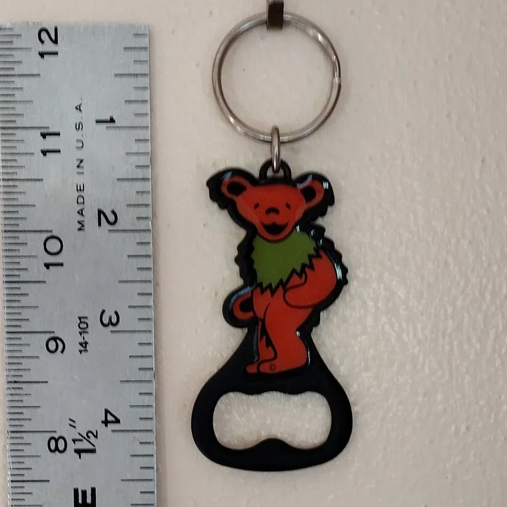 Grateful Dead Dancing Bear Key Ring Bottle Opener
